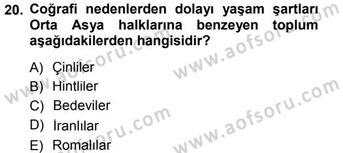 Türk İdare Tarihi Dersi 2012 - 2013 Yılı (Final) Dönem Sonu Sınav Soruları 20. Soru