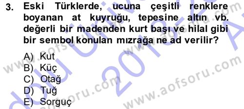 Türk İdare Tarihi Dersi 2013 - 2014 Yılı (Vize) Ara Sınav Soruları 3. Soru