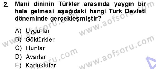 Türk İdare Tarihi Dersi 2013 - 2014 Yılı (Final) Dönem Sonu Sınav Soruları 2. Soru