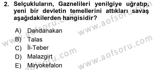 Türk İdare Tarihi Dersi 2016 - 2017 Yılı (Vize) Ara Sınav Soruları 2. Soru