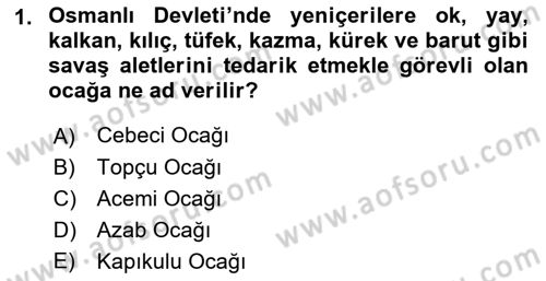 Türk İdare Tarihi Dersi 2018 - 2019 Yılı (Final) Dönem Sonu Sınav Soruları 1. Soru