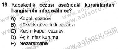 Vergi Ceza Hukuku Dersi 2012 - 2013 Yılı Tek Ders Sınav Soruları 18. Soru