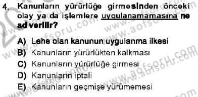 Vergi Ceza Hukuku Dersi Ara Sınavı Deneme Sınav Soruları 4. Soru