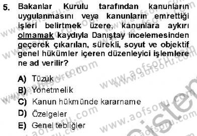 Vergi Ceza Hukuku Dersi 2013 - 2014 Yılı (Vize) Ara Sınav Soruları 5. Soru