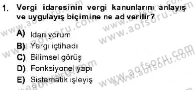 Vergi Ceza Hukuku Dersi 2013 - 2014 Yılı (Final) Dönem Sonu Sınav Soruları 1. Soru