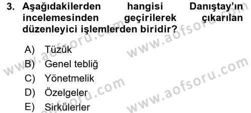 Vergi Ceza Hukuku Dersi 2015 - 2016 Yılı (Final) Dönem Sonu Sınav Soruları 3. Soru