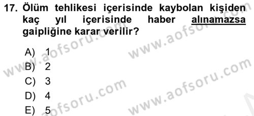 Vergi Ceza Hukuku Dersi 2017 - 2018 Yılı (Final) Dönem Sonu Sınav Soruları 17. Soru