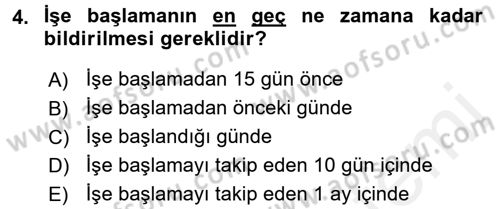 Vergi Ceza Hukuku Dersi 2017 - 2018 Yılı (Final) Dönem Sonu Sınav Soruları 4. Soru