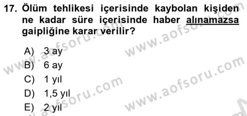Vergi Ceza Hukuku Dersi 2022 - 2023 Yılı (Final) Dönem Sonu Sınav Soruları 17. Soru