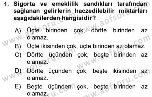 Vergi İcra Hukuku Dersi 2017 - 2018 Yılı 3 Ders Sınav Soruları 1. Soru