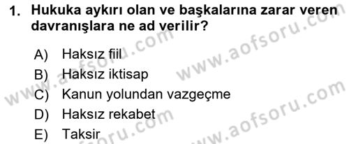 Vergi İcra Hukuku Dersi 2021 - 2022 Yılı (Vize) Ara Sınav Soruları 1. Soru