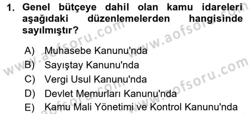 Vergi İcra Hukuku Dersi 2022 - 2023 Yılı (Vize) Ara Sınav Soruları 1. Soru