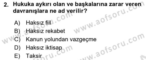 Vergi İcra Hukuku Dersi 2022 - 2023 Yılı Yaz Okulu Sınav Soruları 2. Soru