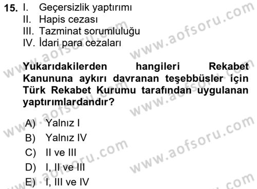 Hava Hukuku Dersi 2019 - 2020 Yılı (Final) Dönem Sonu Sınav Soruları 15. Soru
