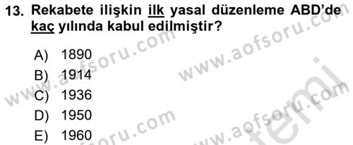 Hava Hukuku Dersi 2021 - 2022 Yılı (Final) Dönem Sonu Sınav Soruları 13. Soru