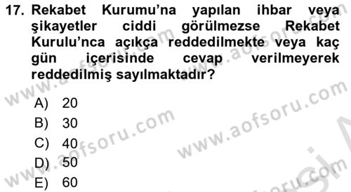 Hava Hukuku Dersi 2022 - 2023 Yılı Yaz Okulu Sınav Soruları 17. Soru