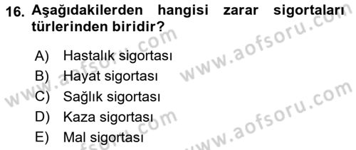 Hava Hukuku Dersi 2025 - 2026 Yılı (Final) Dönem Sonu Sınav Soruları 16. Soru