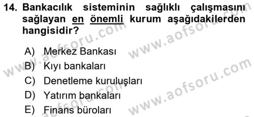 İktisada Giriş Dersi 2024 - 2025 Yılı (Final) Dönem Sonu Sınav Soruları 14. Soru