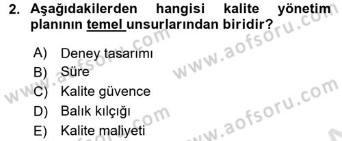 Proje Yönetimi Dersi 2015 - 2016 Yılı (Final) Dönem Sonu Sınav Soruları 2. Soru
