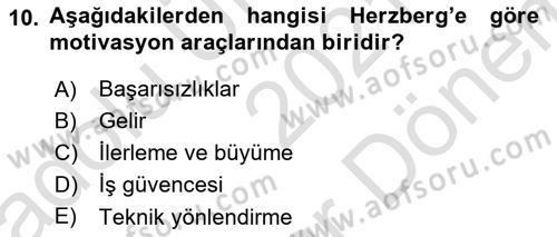 Proje Yönetimi Dersi 2021 - 2022 Yılı (Final) Dönem Sonu Sınav Soruları 10. Soru