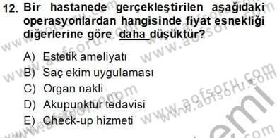 İktisada Giriş 1 Dersi 2014 - 2015 Yılı (Vize) Ara Sınav Soruları 12. Soru