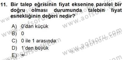 İktisada Giriş 1 Dersi 2015 - 2016 Yılı (Vize) Ara Sınav Soruları 11. Soru