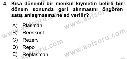 İktisada Giriş 2 Dersi 2025 - 2026 Yılı (Final) Dönem Sonu Sınav Soruları 4. Soru
