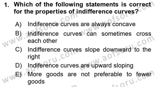 Introduction to Economics 1 Dersi 2021 - 2022 Yılı Yaz Okulu Sınav Soruları 1. Soru