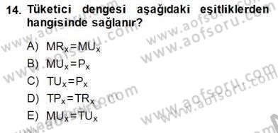 Spor Ekonomisi Dersi 2014 - 2015 Yılı (Vize) Ara Sınavı 14. Soru