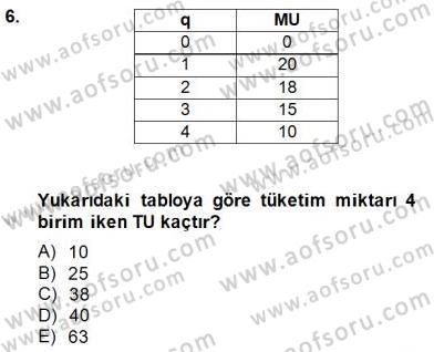 Spor Ekonomisi Dersi 2014 - 2015 Yılı (Final) Dönem Sonu Sınavı 6. Soru