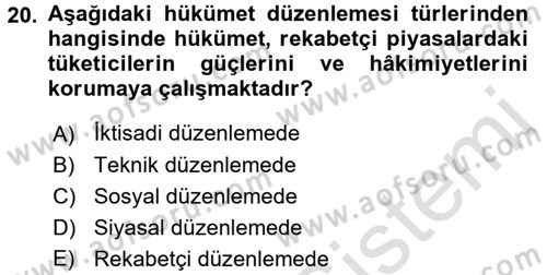 Spor Ekonomisi Dersi 2016 - 2017 Yılı (Final) Dönem Sonu Sınavı 20. Soru