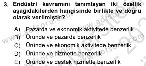 Spor Ekonomisi Dersi 2023 - 2024 Yılı (Vize) Ara Sınavı 3. Soru