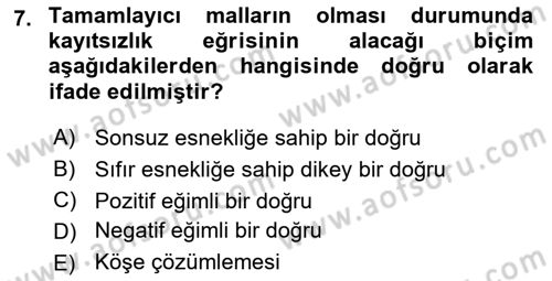 Spor Ekonomisi Dersi Yaz Okulu Sınavı Deneme Sınav Soruları 7. Soru