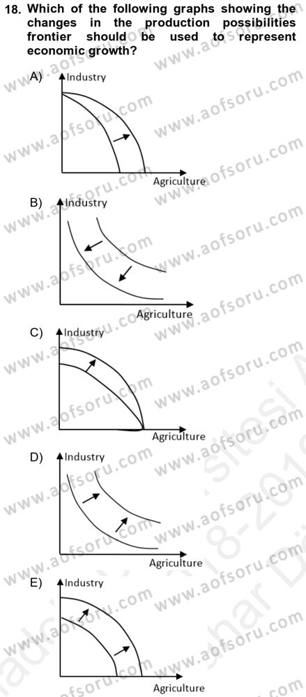 Introduction to Economics 2 Dersi 2018 - 2019 Yılı (Vize) Ara Sınavı 18. Soru