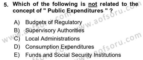 Introduction to Economics 2 Dersi 2020 - 2021 Yılı Yaz Okulu Sınav Soruları 5. Soru