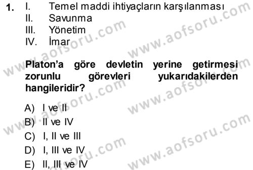 İktisadi Düşünceler Tarihi Dersi 2013 - 2014 Yılı (Final) Dönem Sonu Sınav Soruları 1. Soru