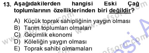İktisadi Düşünceler Tarihi Dersi Ara Sınavı Deneme Sınav Soruları 13. Soru