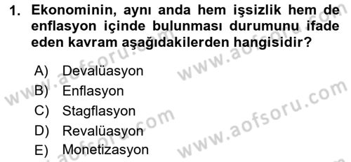 İktisadi Düşünceler Tarihi Dersi 2019 - 2020 Yılı (Final) Dönem Sonu Sınav Soruları 1. Soru