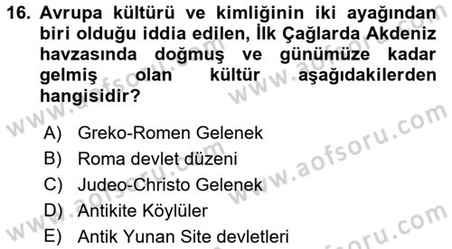 İktisadi Düşünceler Tarihi Dersi 2021 - 2022 Yılı (Vize) Ara Sınav Soruları 16. Soru