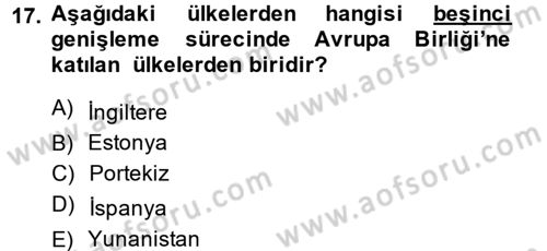 Doğal Kaynaklar ve Çevre Ekonomisi Dersi 2014 - 2015 Yılı (Final) Dönem Sonu Sınav Soruları 17. Soru