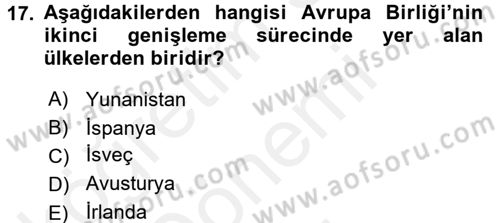 Doğal Kaynaklar ve Çevre Ekonomisi Dersi 2017 - 2018 Yılı (Final) Dönem Sonu Sınav Soruları 17. Soru