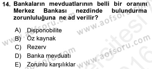 Makro İktisat Dersi 2015 - 2016 Yılı (Vize) Ara Sınav Soruları 14. Soru