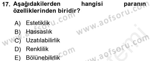 Makro İktisat Dersi 2015 - 2016 Yılı (Vize) Ara Sınav Soruları 17. Soru