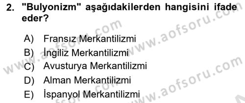 Makro İktisat Dersi 2024 - 2025 Yılı Yaz Okulu Sınav Soruları 2. Soru