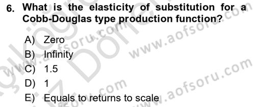 Microeconomic Theory Dersi 2022 - 2023 Yılı (Vize) Ara Sınav Soruları 6. Soru