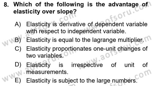 Microeconomic Theory Dersi 2022 - 2023 Yılı (Vize) Ara Sınav Soruları 8. Soru