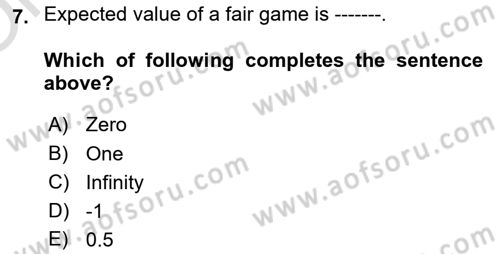 Microeconomic Theory Dersi 2022 - 2023 Yılı Yaz Okulu Sınav Soruları 7. Soru