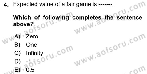 Microeconomic Theory Dersi 2023 - 2024 Yılı (Final) Dönem Sonu Sınav Soruları 4. Soru