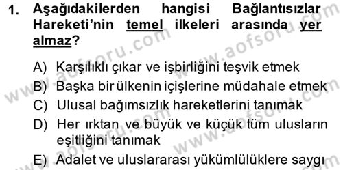 Uluslararası Ekonomik Kuruluşlar Dersi 2013 - 2014 Yılı (Vize) Ara Sınav Soruları 1. Soru