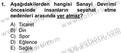 Turizm Ekonomisi Dersi Ara Sınavı Deneme Sınav Soruları 1. Soru